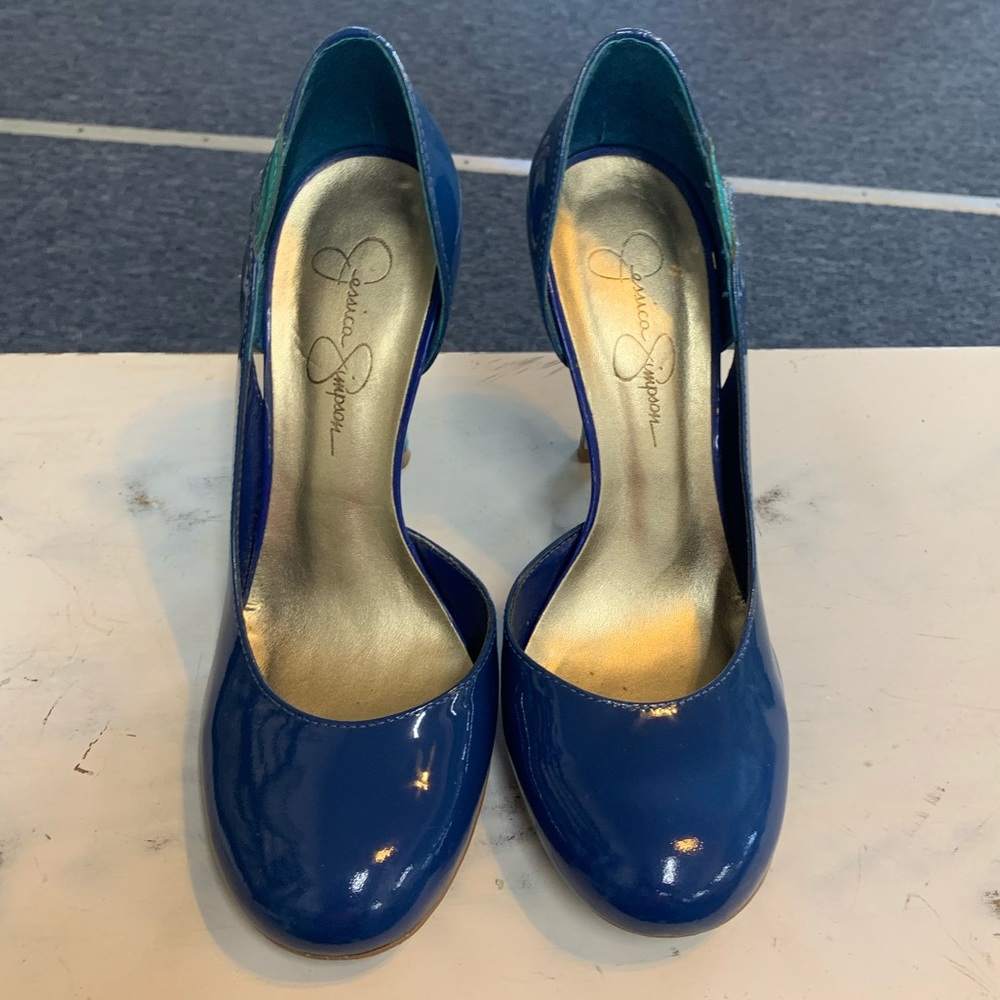 Blue and teal Jessica Simpson heels. Size 6